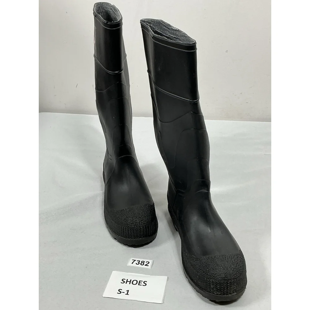 Mens Excellent Condition Red Ball Pull On Tall Rain boots Size 9 Black